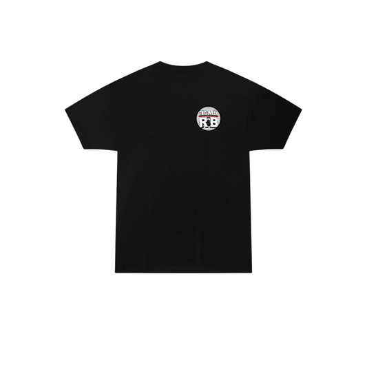 black logo tee
